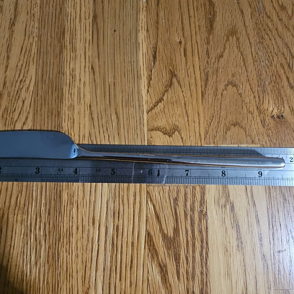 4 Lenox Malmo Dinner Knife 9" Kate Spade stainless smooth minimalist retro reviv - Picture 5 of 7